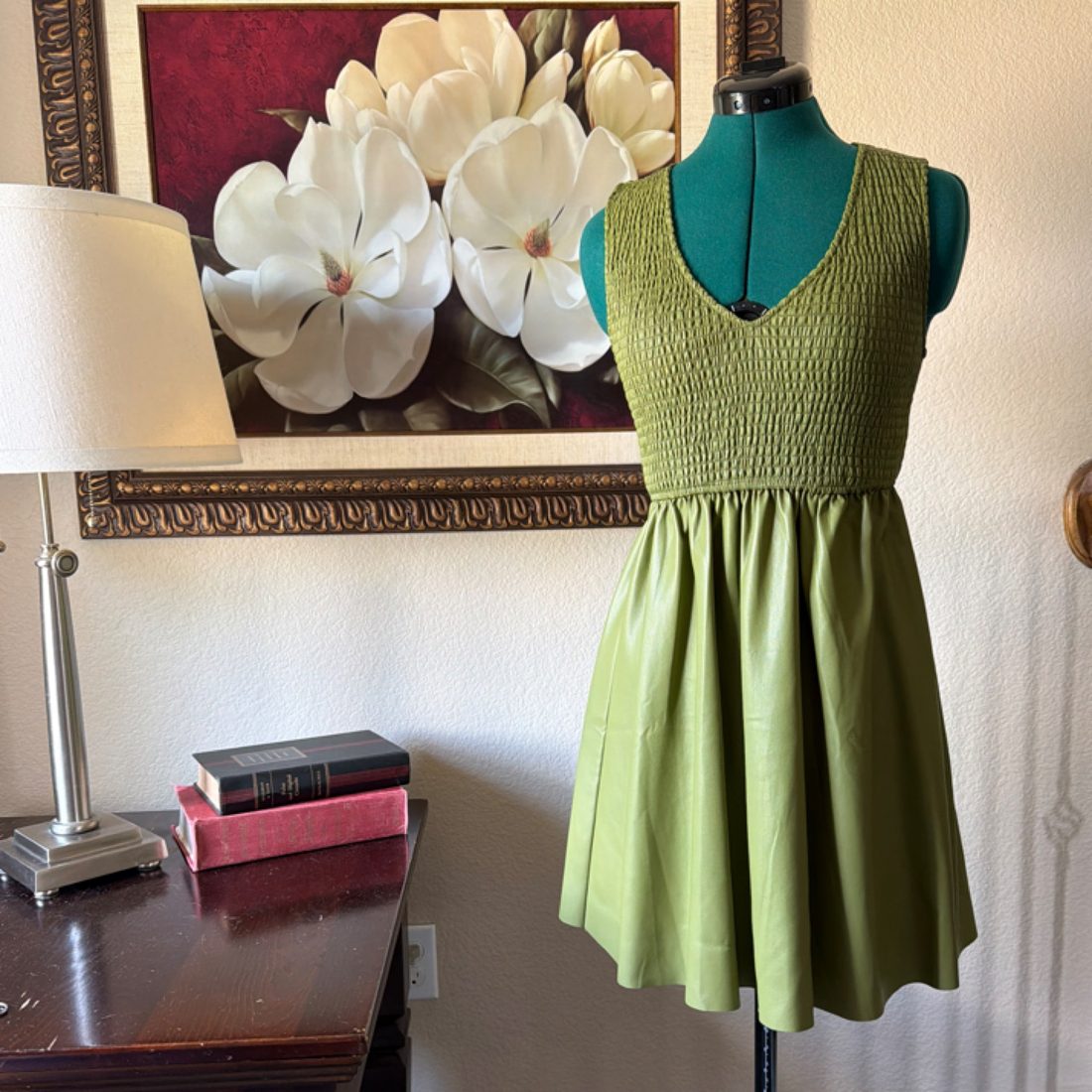 En Saison Smocked Bodice A-Line Dress – Size Small